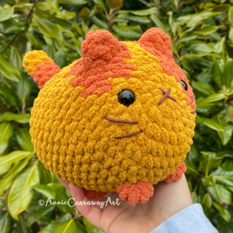 2 in 1 Crochet Pattern Cute Loaf Cat Plushies, Amigurumi Crochet Cat
