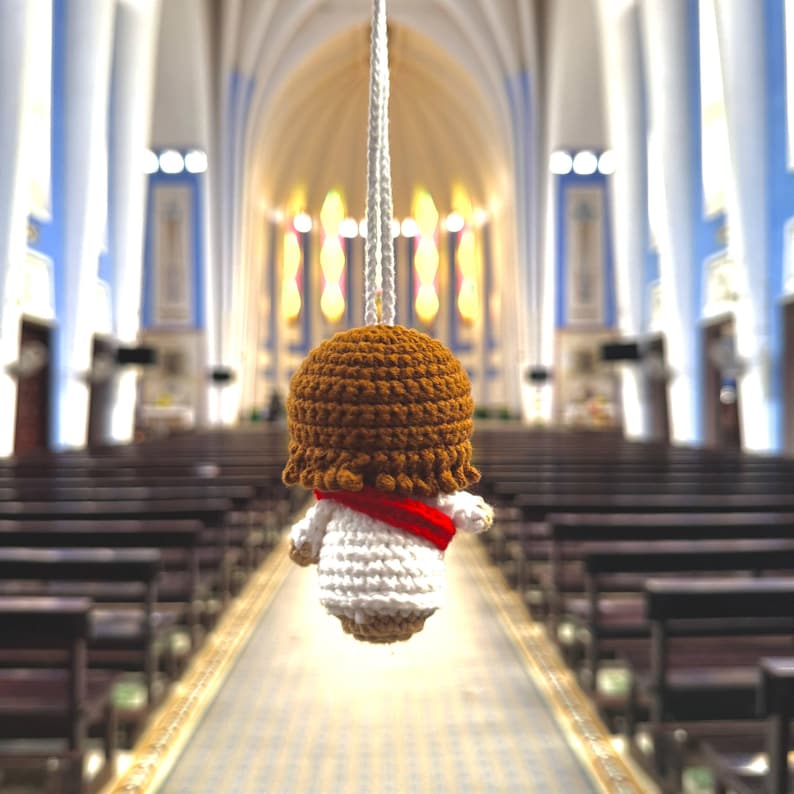 Crochet Jesus Car Hanger