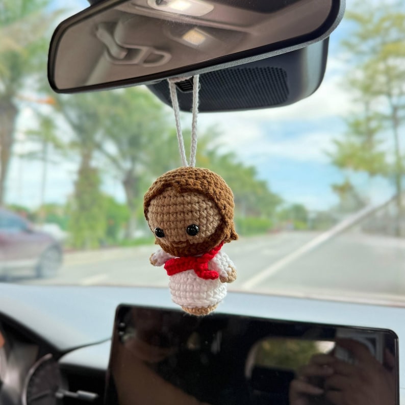 Crochet Jesus Car Hanger
