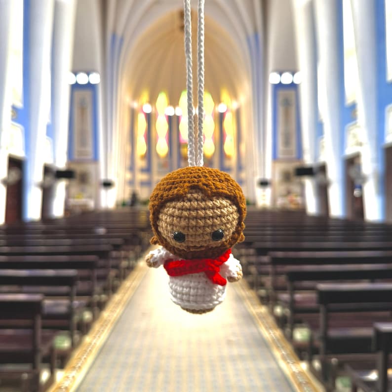 Crochet Jesus Car Hanger