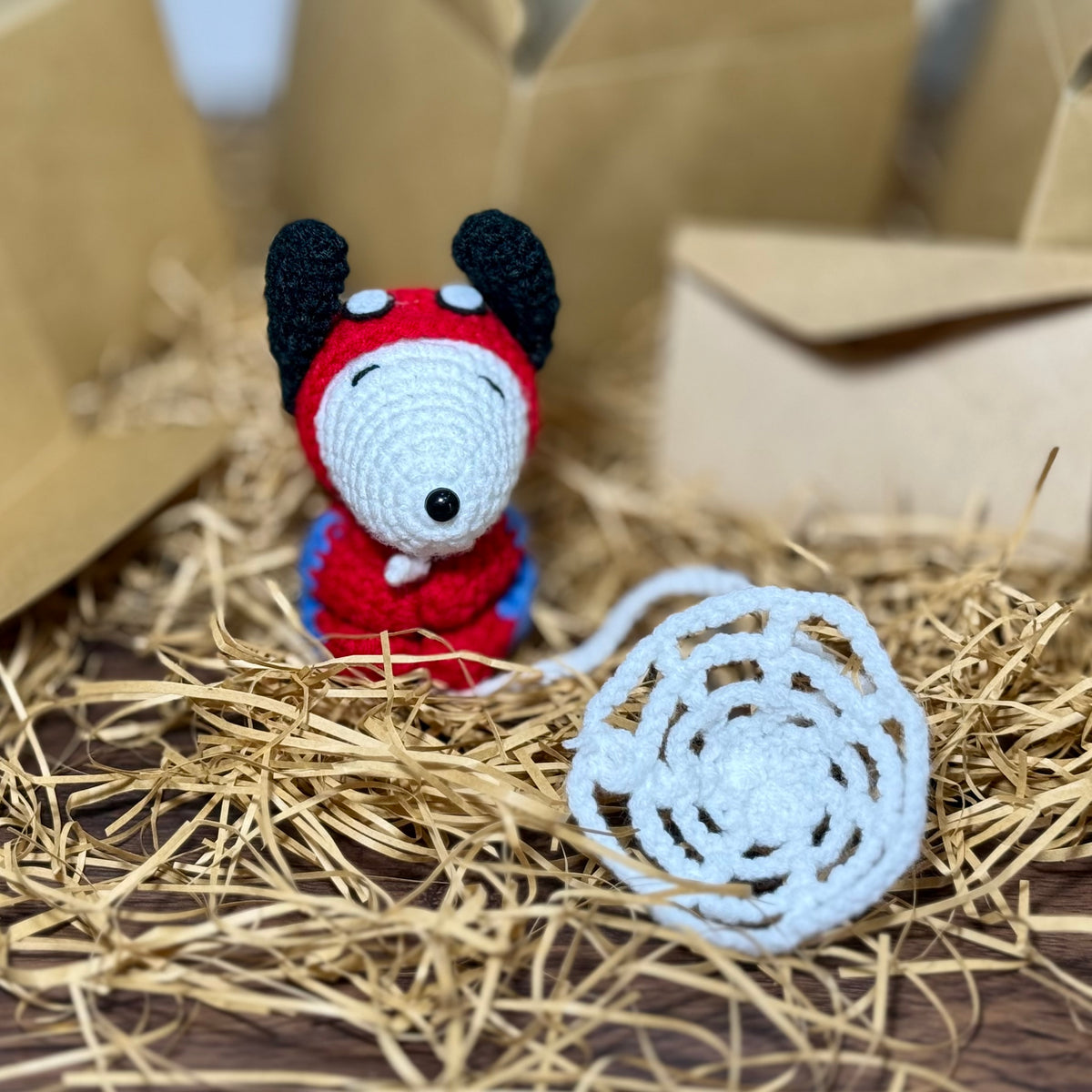 Spider Handmade Cute Crochet Rearview Mirror Hanger
